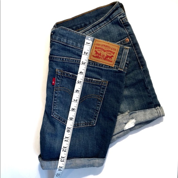 Levi Blue Jean Shorts - Picture 1 of 7